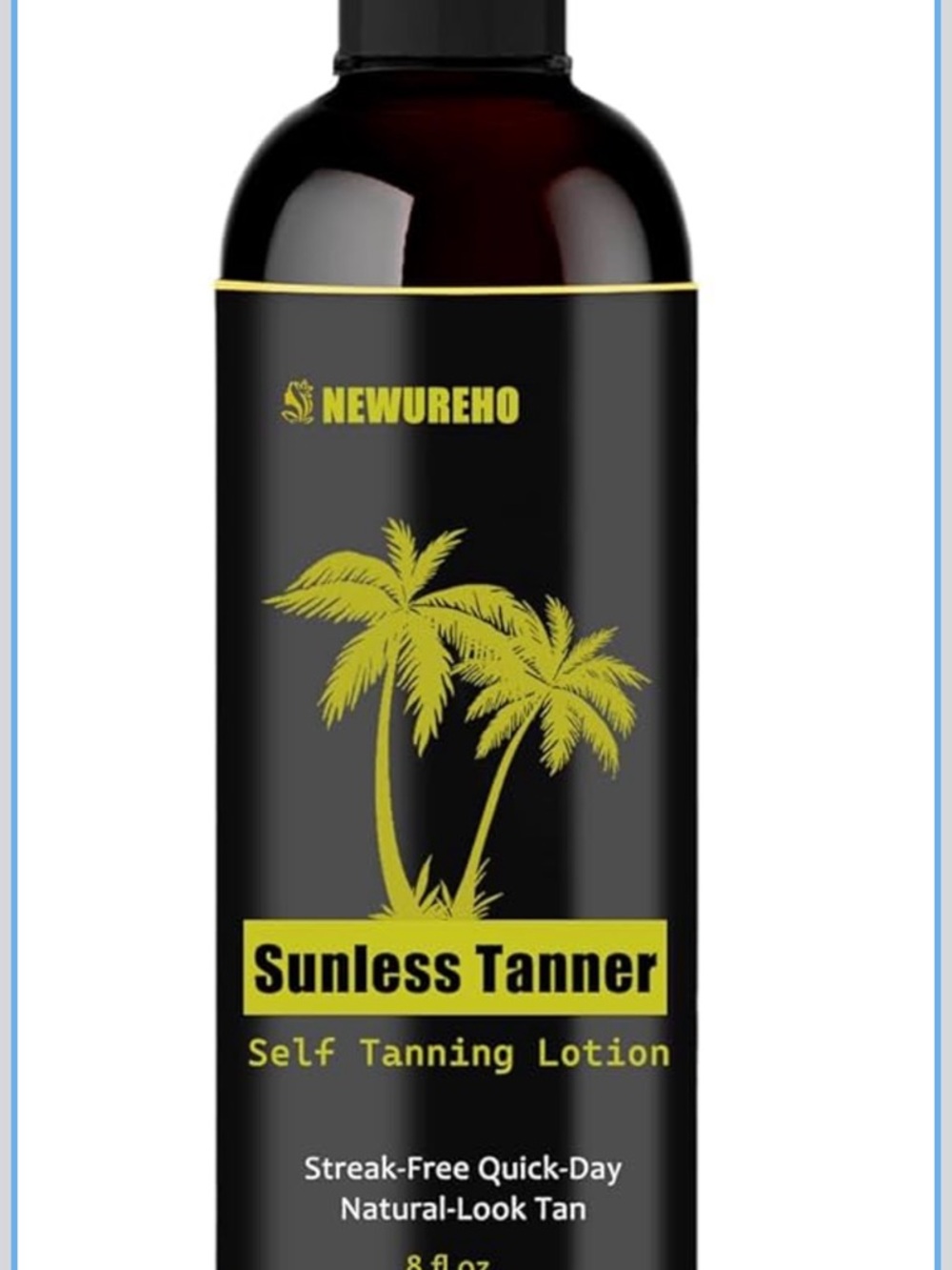 NEWUREHO Sunless Tanner Self Tanning Lotion - Black & Yellow